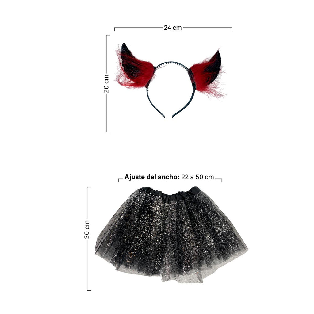 Disfraz Cuernos Tutu Halloween OF-1489