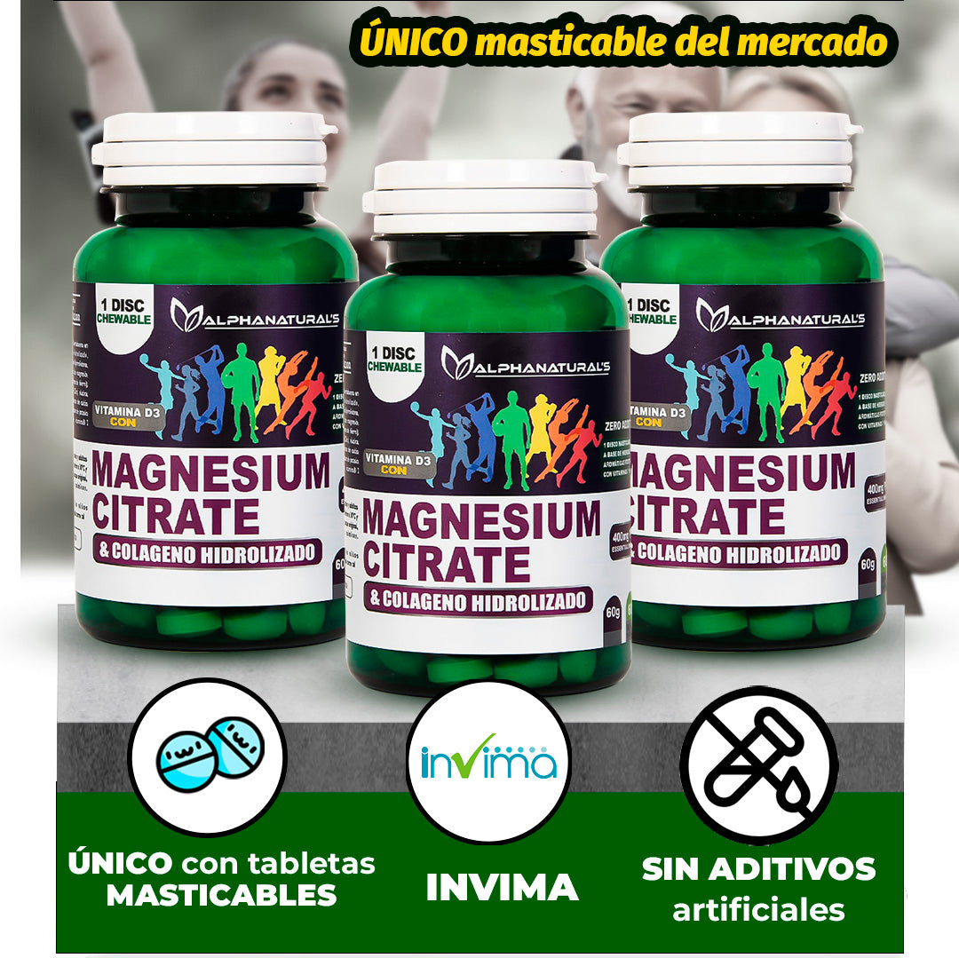 CITRATO DE MAGNESIO + COLAGENO (INVIMA)